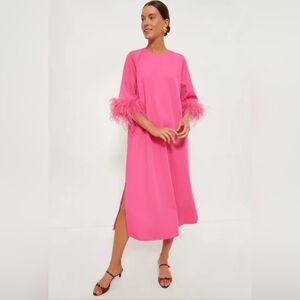 Tuckernuck Hot Pink Feather Jamie Dress